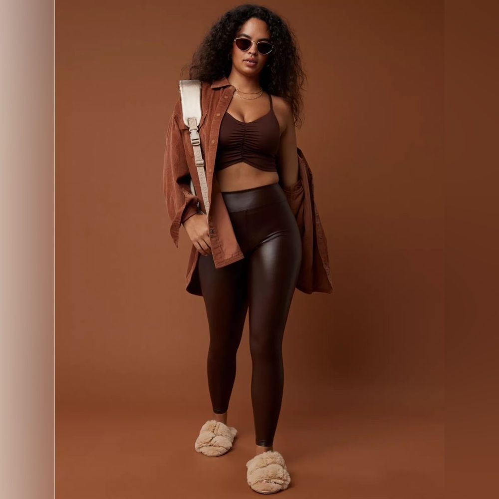 OFFLINE By Aerie Real Luxe Faux Leather Legging